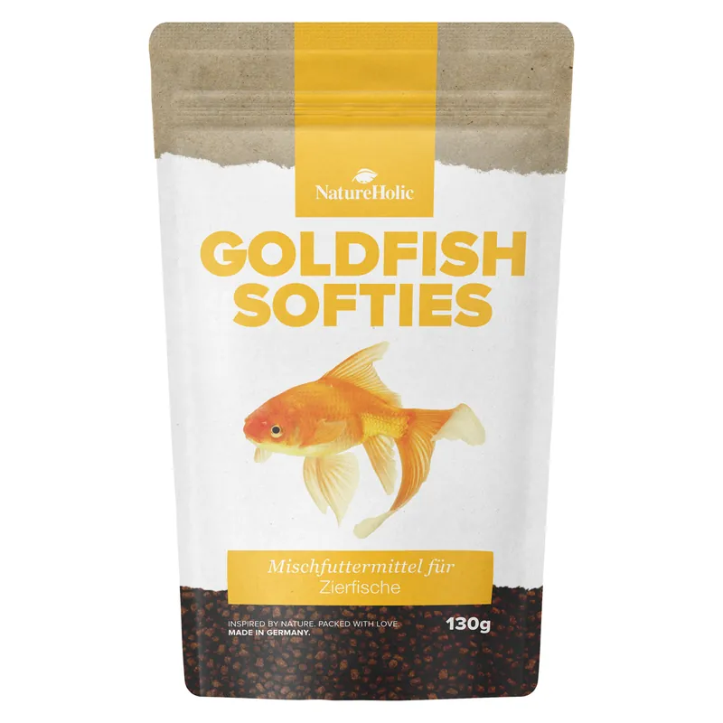 NatureHolic Goldfish Softies, Goldfischfutter, 130 g Knallerangebot